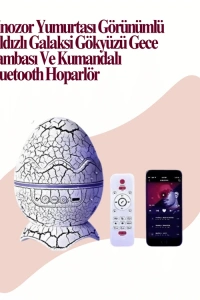 Uzaktan Kumandalı, USB Girişli, Döner Projektör Lamba