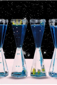 Uzay Temalı Dökülen Yağ Kum Saati