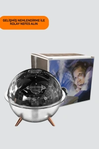 Uzay Temalı Projeksiyonlu Nemlendirici USB Güçlü Gece Lambası