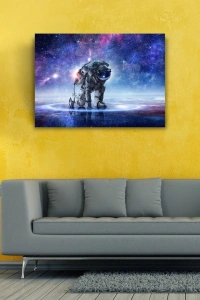 Uzaydaki Astronot Kanvas Tablo 50 x 70