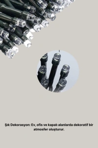 Uzun Ömürlü LED Teknolojili 10 Metre Şık Işıklı Süsleme Seti