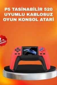 Uzun Pil Ömürlü 520 Oyunlu P5 Retro Konsol