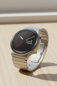 Uzun Pil Ömürlü AMOLED Akıllı Saat Torch Işıklı