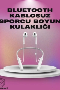 Uzun Pil Ömürlü Kablosuz Kulaklık – Boyun Askılı, 100 Saat Kullanım