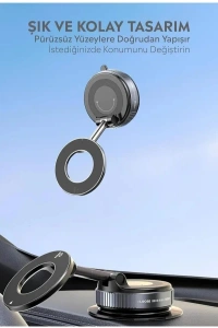 Vakumlu Manyetik Araç İçi Telefon Tutucu