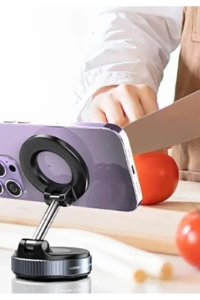 Vakumlu Manyetik Araç İçi Telefon Tutucu