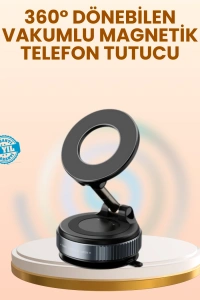 Vakumlu Manyetik Araç Telefon Tutucu Güçlü Tutuş