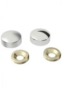 Vida Kapama Kapağı 13 mm, Krom - 100 Adet