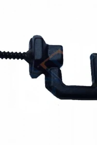 Vidalı Kanca, Askı Büyük - 15x23mm, Siyah - 100 Adet