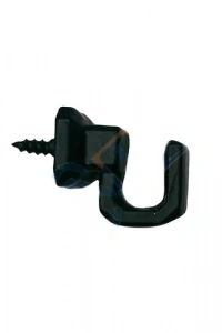 Vidalı Kanca, Askı Küçük - 15x18mm, Siyah - 100 Adet