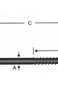 Vidalı Korniş Çivi No:4 - 3,5x40 - 100 Adet