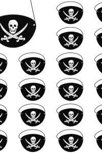 Vinleks Deri Korsan Göz Bandı Lastikli