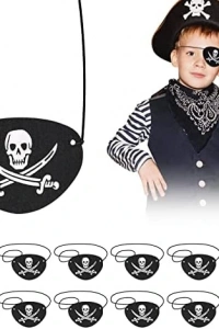 Vinleks Deri Korsan Göz Bandı Lastikli