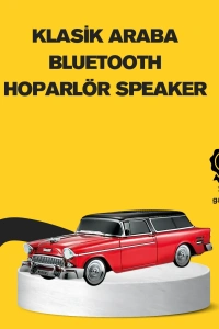 Vintage Tasarımlı LED Işıklı Bluetooth Hoparlör 10W