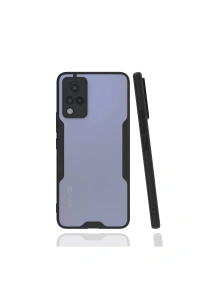 Vivo V21 Kılıf Platin Silikon - Siyah