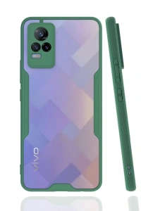 Vivo V21e Kılıf Platin Silikon - Yeşil