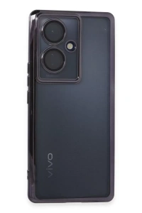 Vivo V29 Lite Kılıf Lensli Silikon - Mor