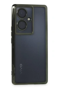 Vivo V29 Lite Kılıf Lensli Silikon - Yeşil