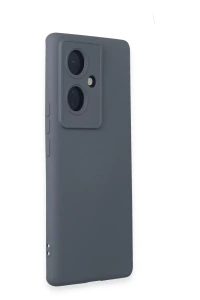 Vivo V29 Lite Kılıf Nano içi Kadife Silikon - Gri