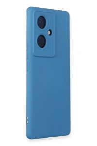 Vivo V29 Lite Kılıf Nano içi Kadife Silikon - Mavi