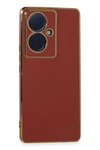 Vivo V29 Lite Kılıf Volet Silikon - Kırmızı
