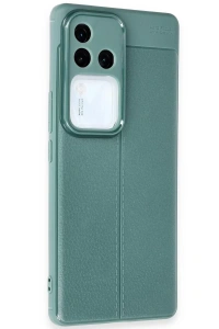 Vivo V30 5G Kılıf Auto Focus Kapak - Koyu Yeşil