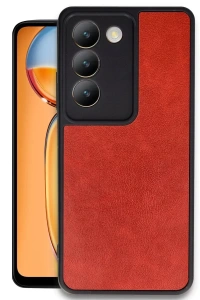 Vivo V30 Lite 4G Kılıf Aras Deri Kapak - Kırmızı