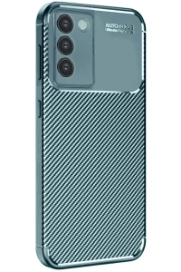 Vivo V30 Lite 4G Kılıf Auto Focus Karbon Kapak - Koyu Yeşil