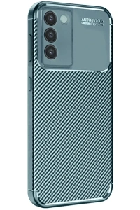 Vivo V30 Lite 4G Kılıf Auto Focus Karbon Kapak - Koyu Yeşil