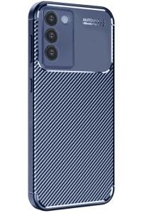 Vivo V30 Lite 4G Kılıf Auto Focus Karbon Kapak - Lacivert