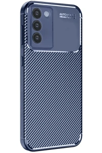 Vivo V30 Lite 4G Kılıf Auto Focus Karbon Kapak - Lacivert