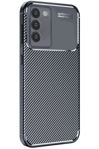 Vivo V30 Lite 4G Kılıf Auto Focus Karbon Kapak - Siyah