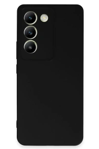 Vivo V30 Lite 4G Kılıf First Silikon - Siyah