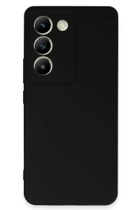 Vivo V30 Lite 4G Kılıf First Silikon - Siyah