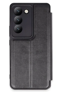 Vivo V30 Lite 4G Kılıf Flip Cover - Siyah