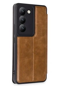 Vivo V30 Lite 4G Kılıf Flip Cover - Taba