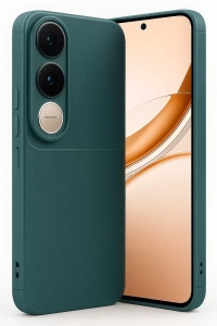 Vivo V50 Lite 4G Auto Focus Karbon Kapak - Koyu Yeşil