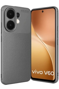 Vivo V60 5G Auto Focus Karbon Kapak - Gri