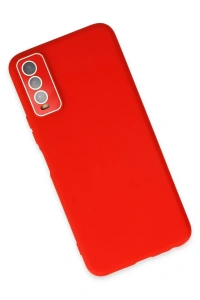 Vivo Y11S Kılıf Lansman Glass Kapak - Kırmızı