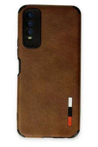 Vivo Y11S Kılıf Loop Deri Silikon - Kahverengi