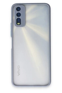 Vivo Y11S Kılıf Montreal Silikon Kapak - Gri