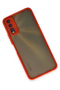 Vivo Y11S Kılıf Montreal Silikon Kapak - Kırmızı
