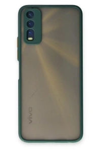Vivo Y11S Kılıf Montreal Silikon Kapak - Yeşil