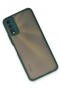 Vivo Y11S Kılıf Montreal Silikon Kapak - Yeşil