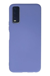 Vivo Y11S Kılıf Nano içi Kadife Silikon - Lila
