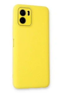 Vivo Y15S Kılıf Lansman Glass Kapak - Sarı