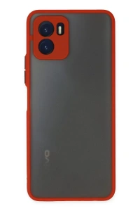 Vivo Y15S Kılıf Montreal Silikon Kapak - Kırmızı