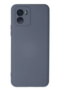 Vivo Y15S Kılıf Nano içi Kadife Silikon - Gri