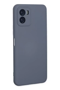 Vivo Y15S Kılıf Nano içi Kadife Silikon - Gri