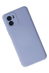 Vivo Y15S Kılıf Nano içi Kadife Silikon - Lila